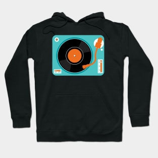 Record player turntable design with record Hoodie